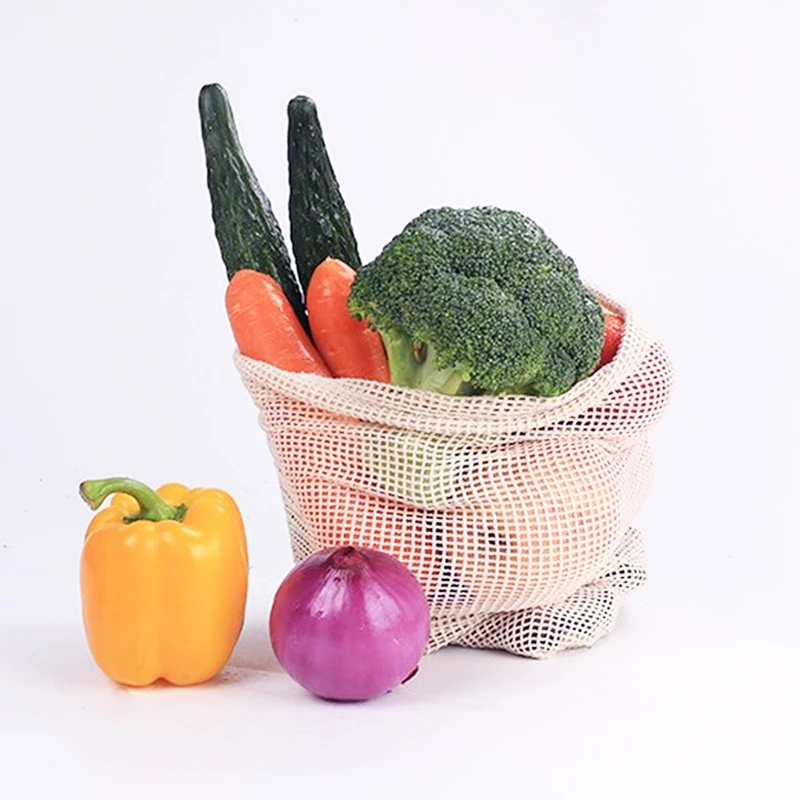 3 6 10 個再利用可能な農産物バッグセットエコバッグ綿メ - Produce Bag Reusable Mesh のレビューと価格