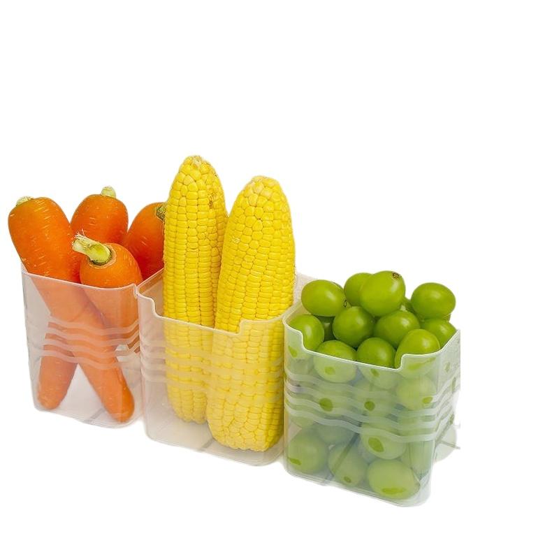 # 透明な冷蔵庫用食品整理ボックス 4個セット 積み重ね可能 - Food Storage Refrigerator のレビューと価格