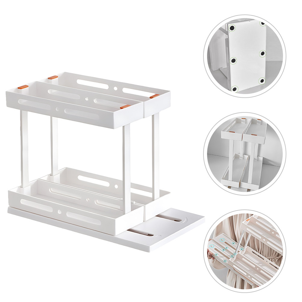2段式スライドキッチン収納オーガナイザー、スパイス、調味料、 - Food Storage Without Plastic のレビューと価格
