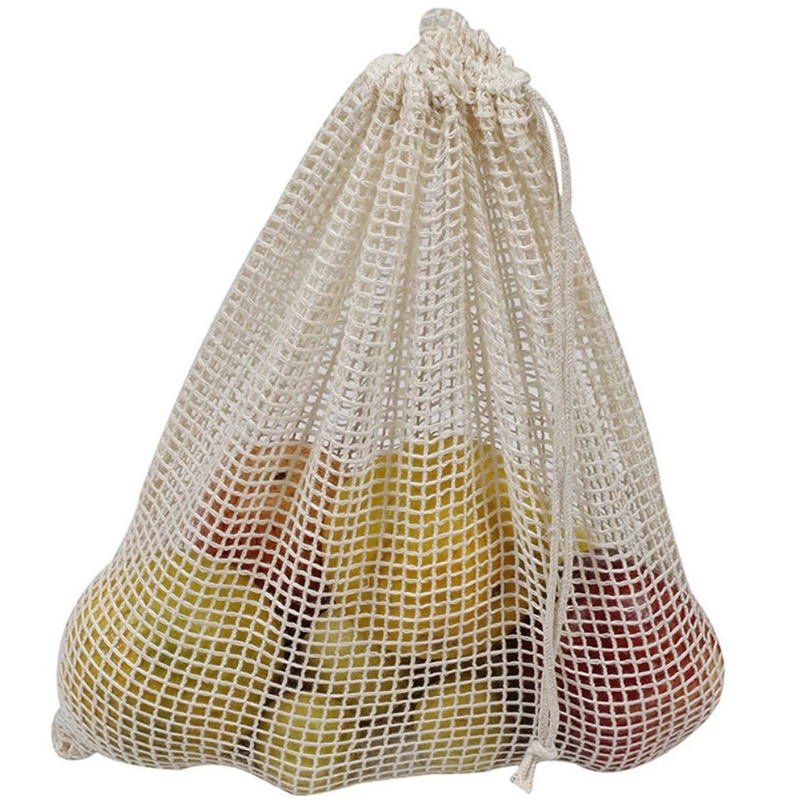 再利用可能なコットンメッシュ製野菜・果物用食品保存袋、キッチ - Produce Bag Reusable Mesh のレビューと価格