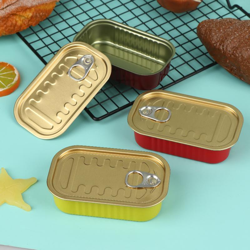 2個入り長方形ミニ密閉金属製収納ボックス、プルリング付き蓋、 - Food Storage With Lids のレビューと価格