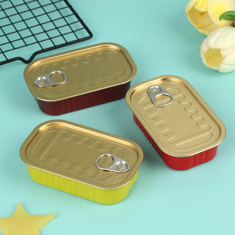 2個入り長方形ミニ密閉金属製収納ボックス、プルリング付き蓋、 - Food Storage With Lids のレビューと価格