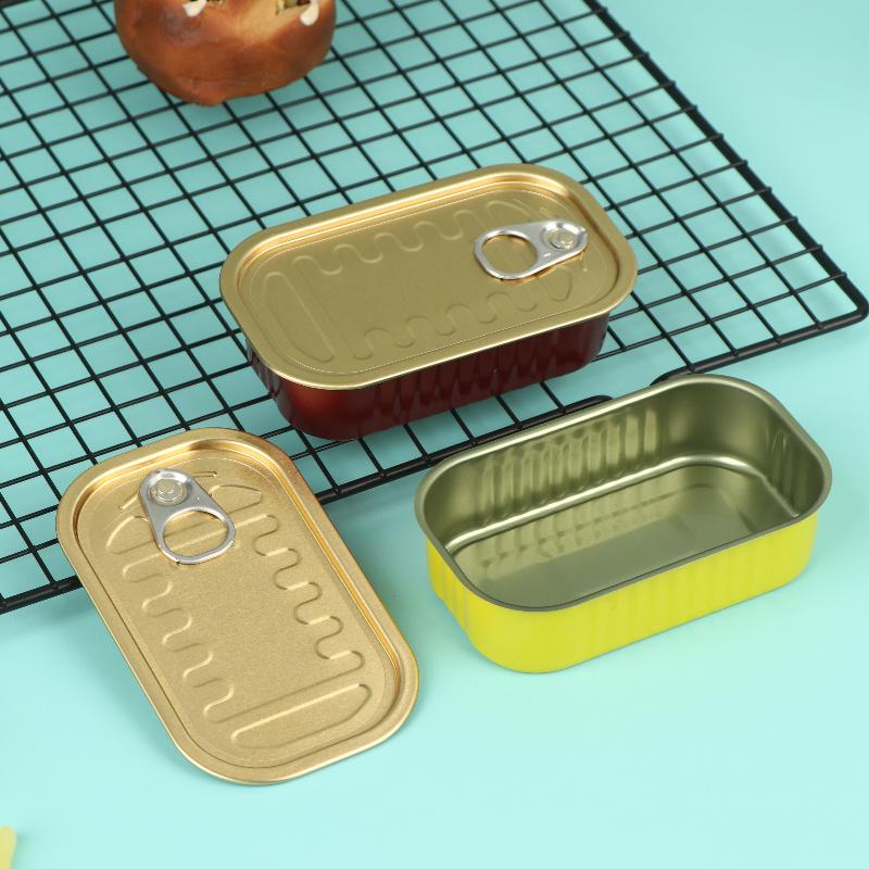 2個入り長方形ミニ密閉金属製収納ボックス、プルリング付き蓋、 - Food Storage With Lids のレビューと価格
