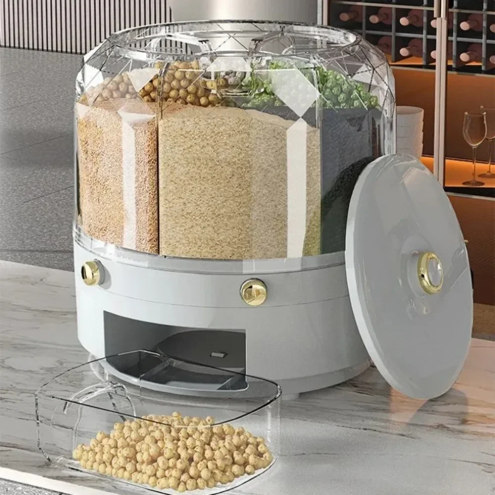 食品グレード回転式穀物ディスペンサー大容量米収納容器引き出し - Food Storage Large Plastic Containers のレビューと価格