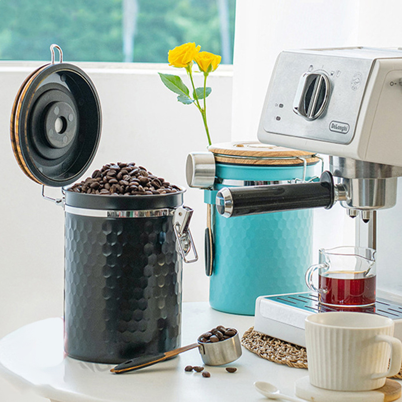 キッチンステンレス製コーヒー缶 密閉コーヒー豆食品保存容器  - Food Storage Canister のレビューと価格