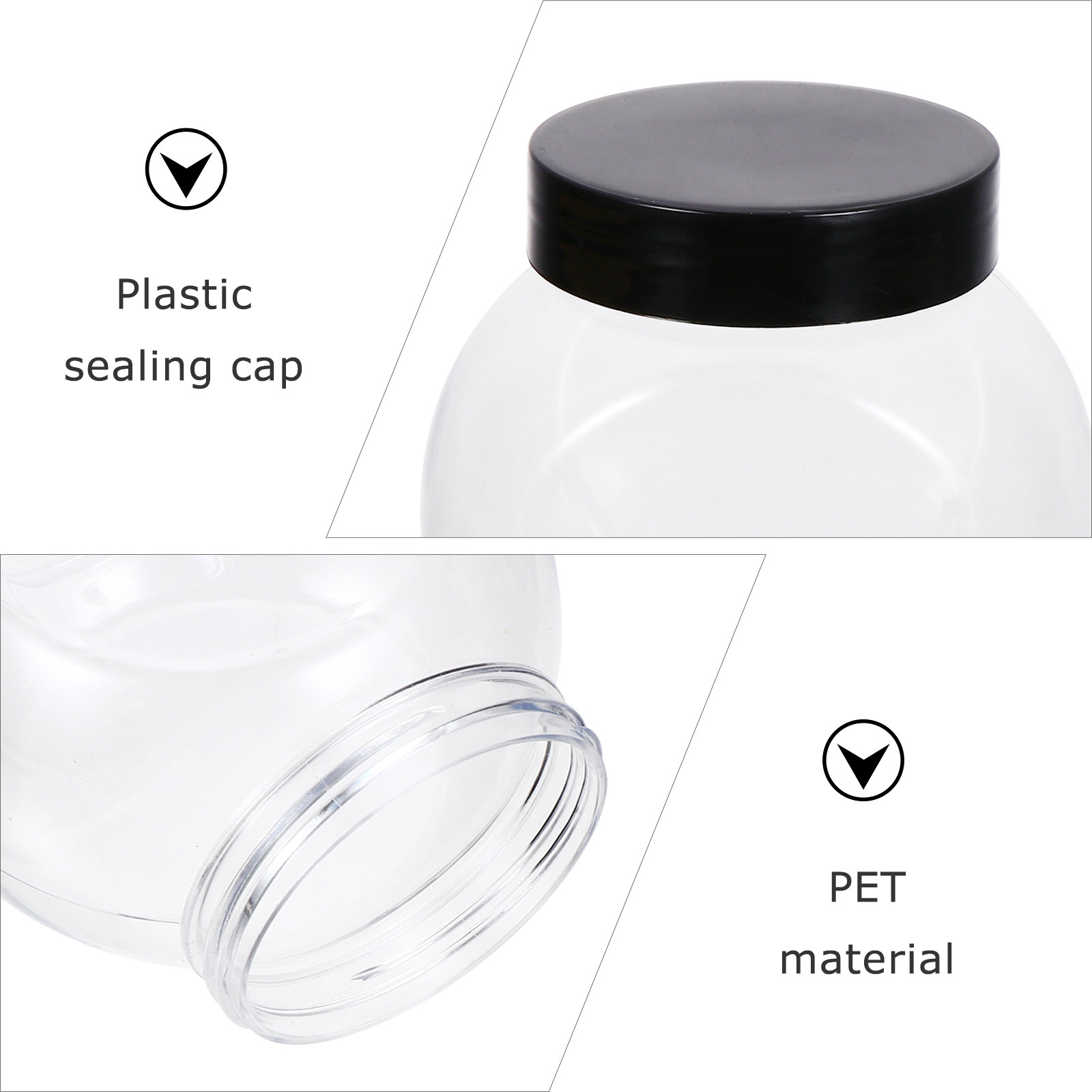 1 セット食品保存缶透明 424 ミリリットル防湿密封キャニ - Food Storage Canister のレビューと価格
