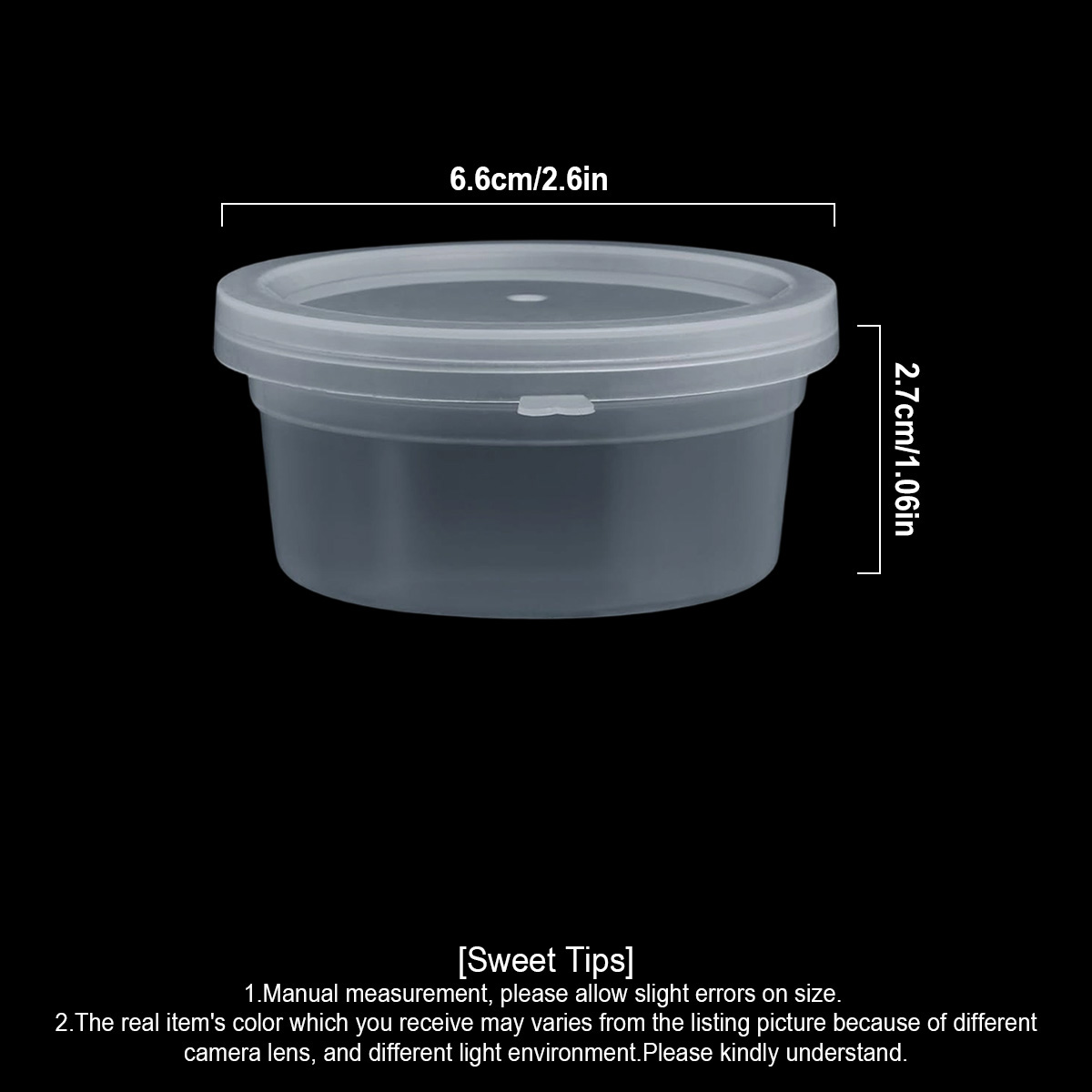 10/20/40個入り小型スライム容器（蓋付き）、調味料容器 - Food Storage Order のレビューと価格