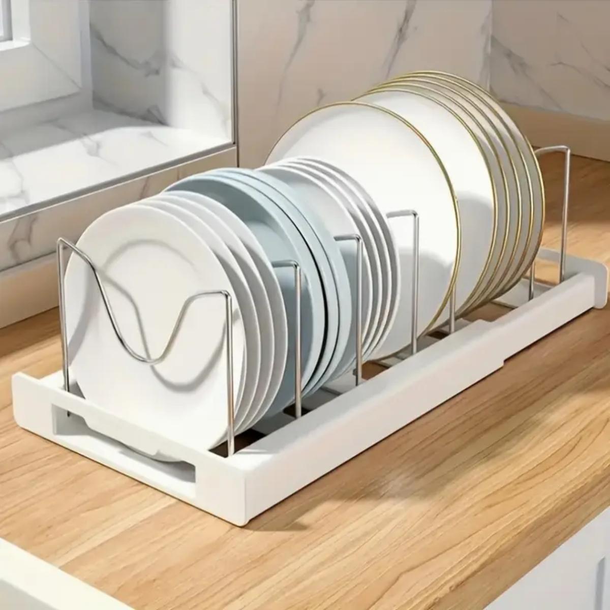 拡張可能なキッチンポットパンオーガナイザー、キャビネット下用 - Food Storage In Cabinets のレビューと価格