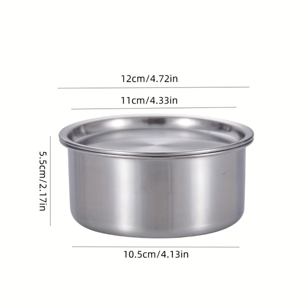 304ステンレス鋼製蓋付きラメキン、蒸し卵、ベビーフードボウ - Food Storage Order のレビューと価格