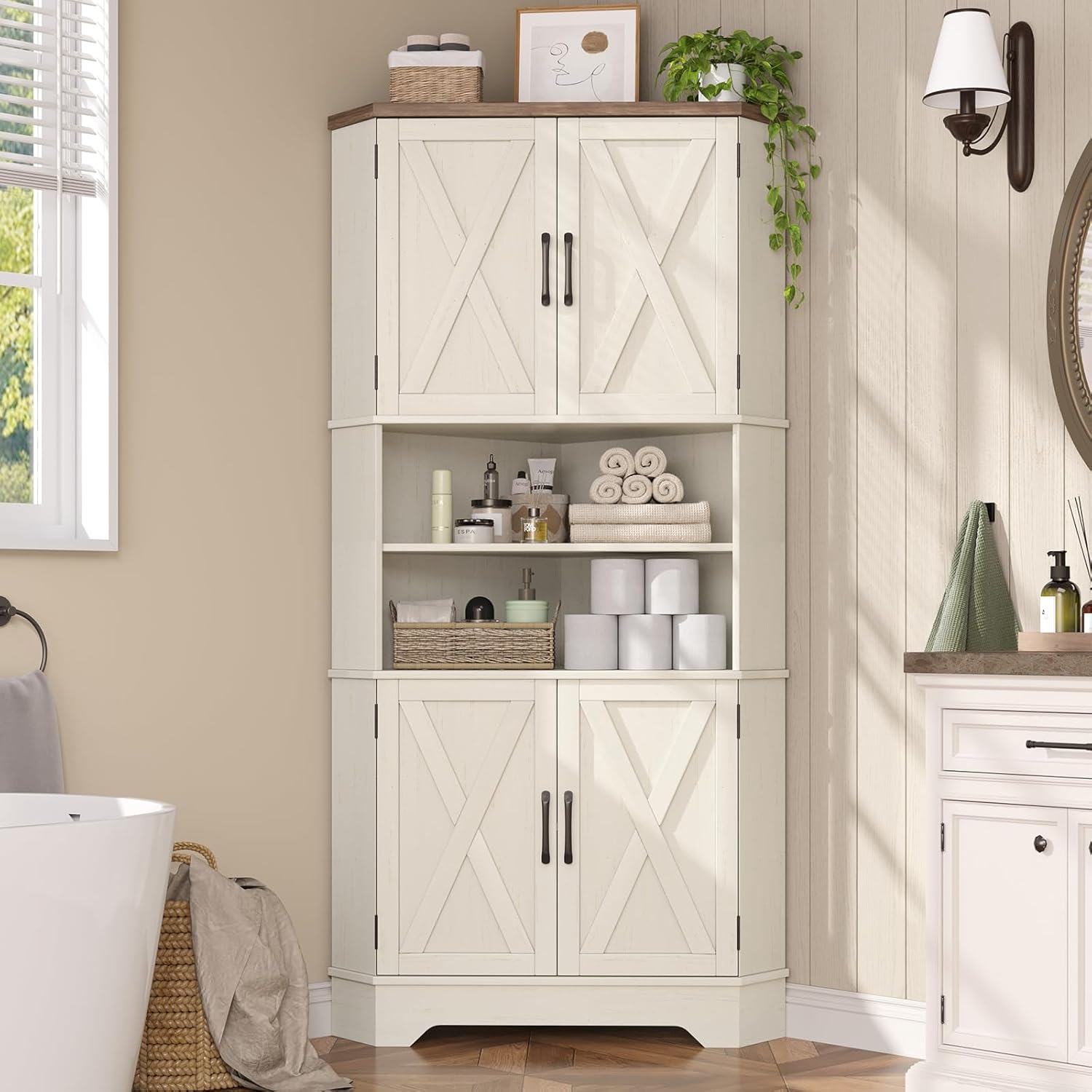 # コーナーキャビネット、高さ67インチのキッチンパントリー - Food Storage In Cabinets のレビューと価格