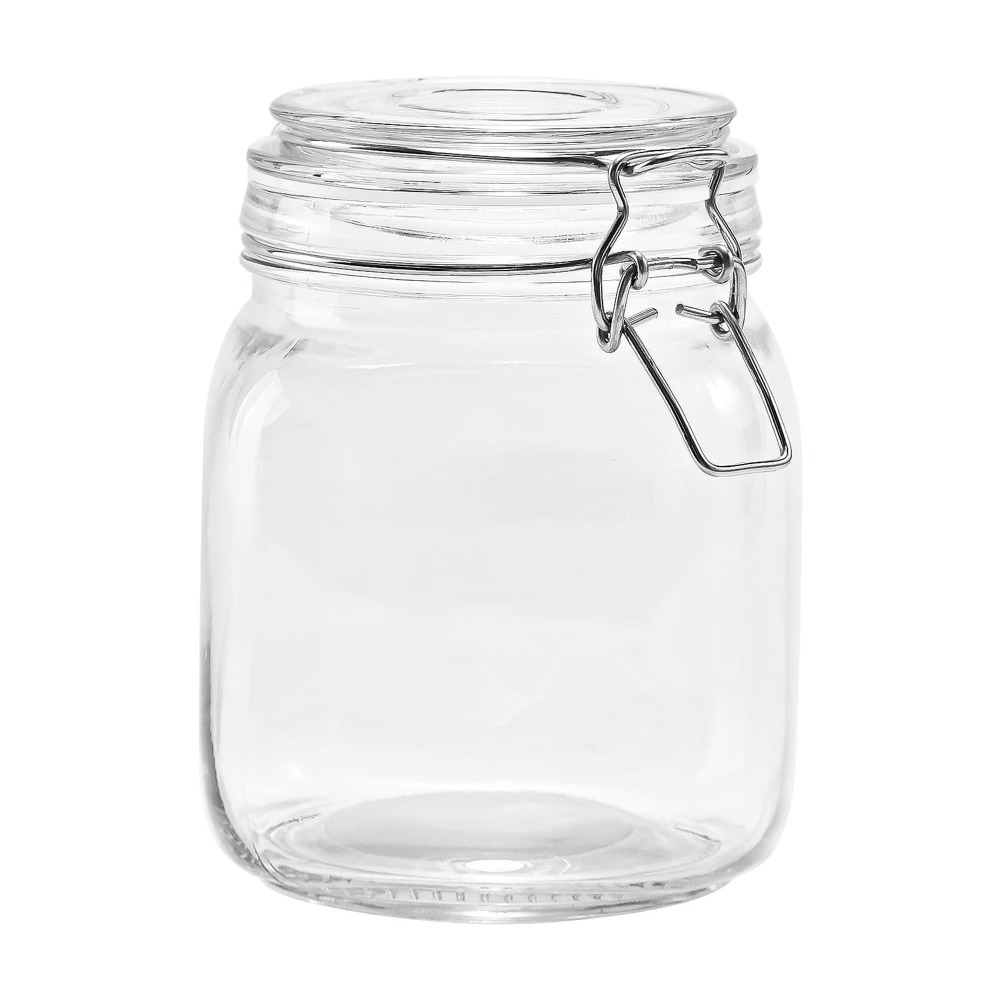 メインステイズ 38オンス ガラス製食品保存容器 ロック式密 - Food Storage Canister のレビューと価格
