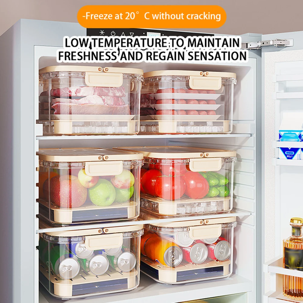 ポータブル食品保存容器 大容量 気密鮮度ボックス 排水プレー - Food Storage Large Plastic Containers のレビューと価格