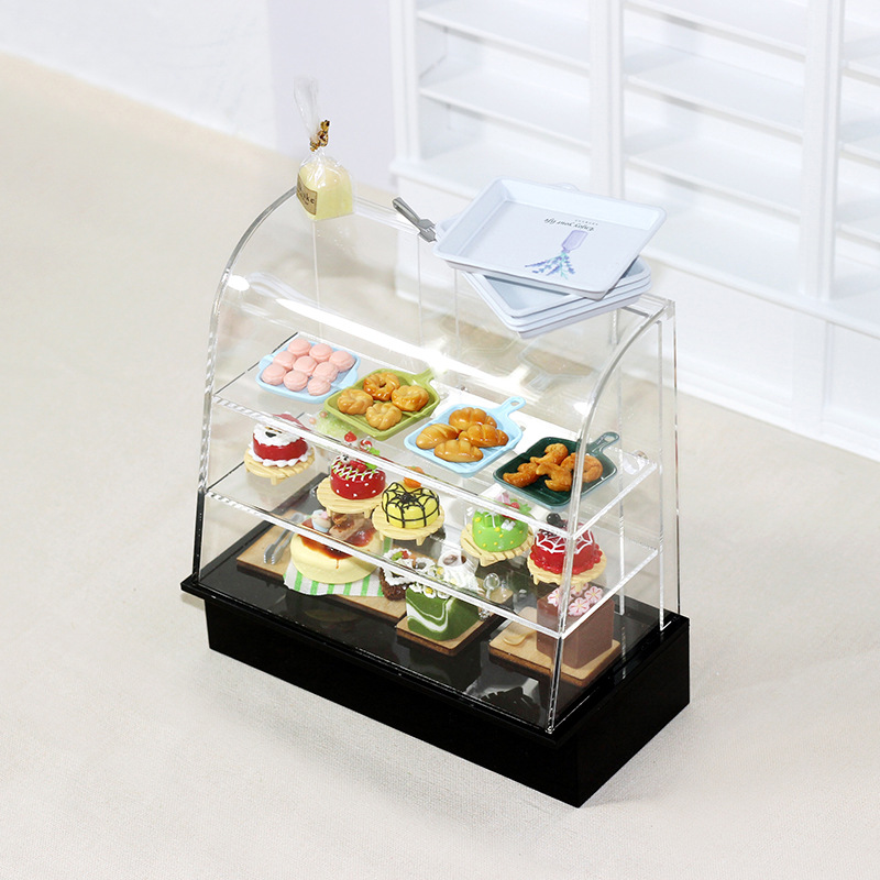 1/12ドールハウスミニチュアフードベーカリーショップケーキ - Food Storage In Cabinets のレビューと価格