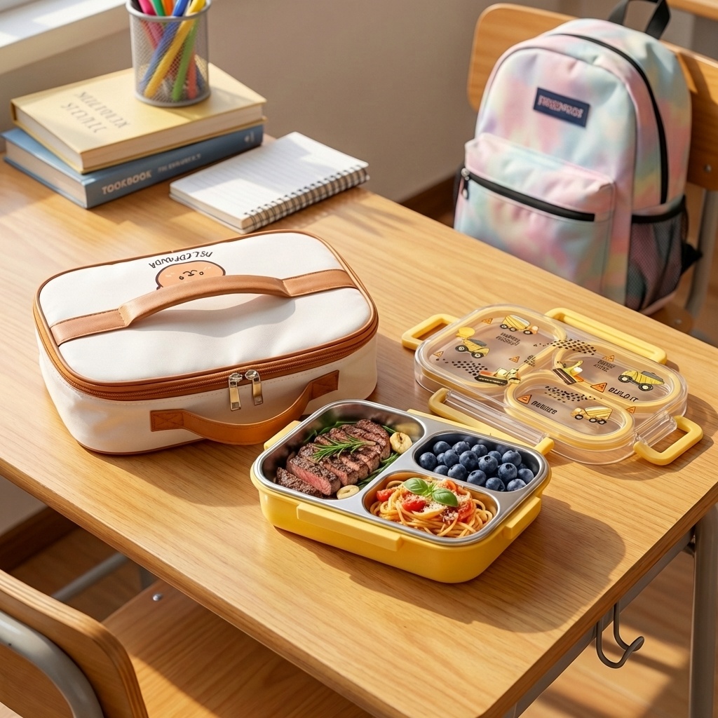 900MLのかわいい304ステンレス製分割弁当箱、子供用、電 - Food Storage Oven Safe のレビューと価格