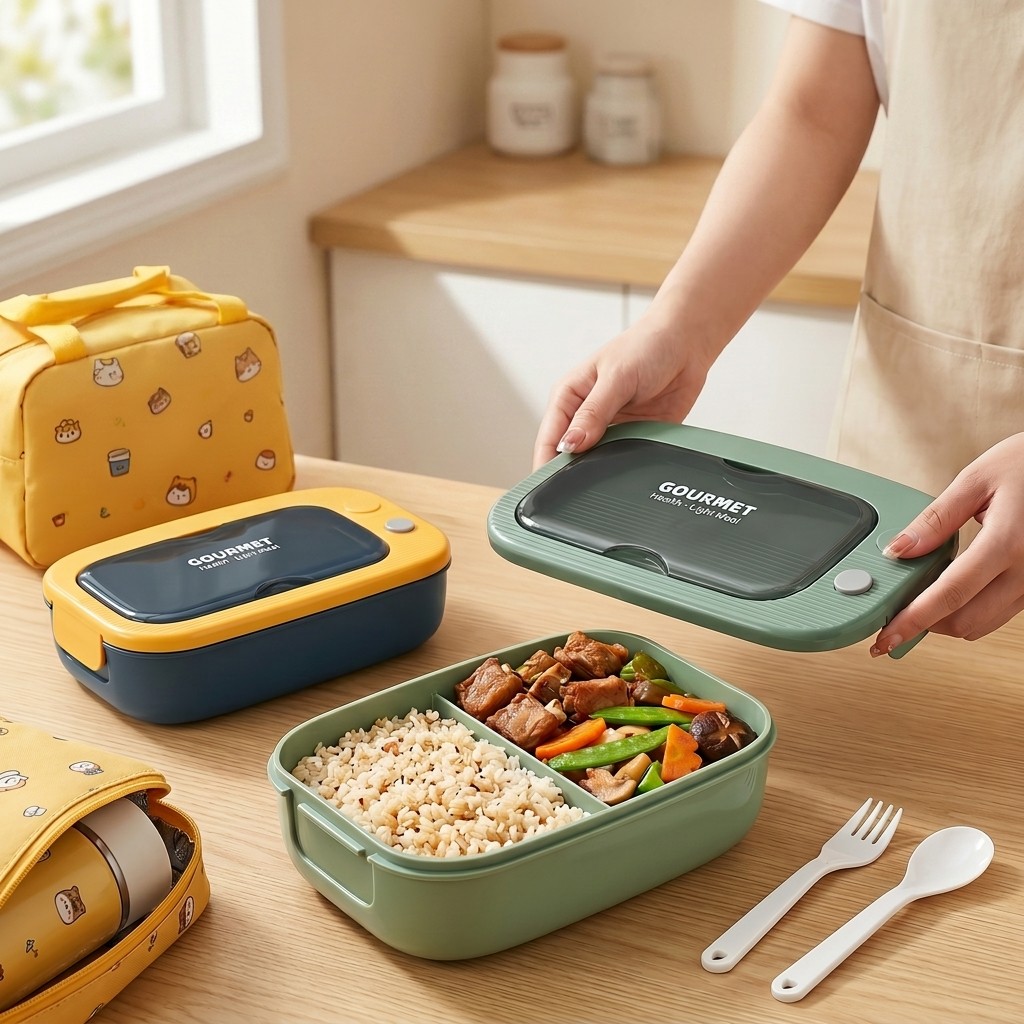 電子レンジ対応プラスチック製弁当箱 2コンパートメント漏れ防 - Food Storage 30 Years のレビューと価格