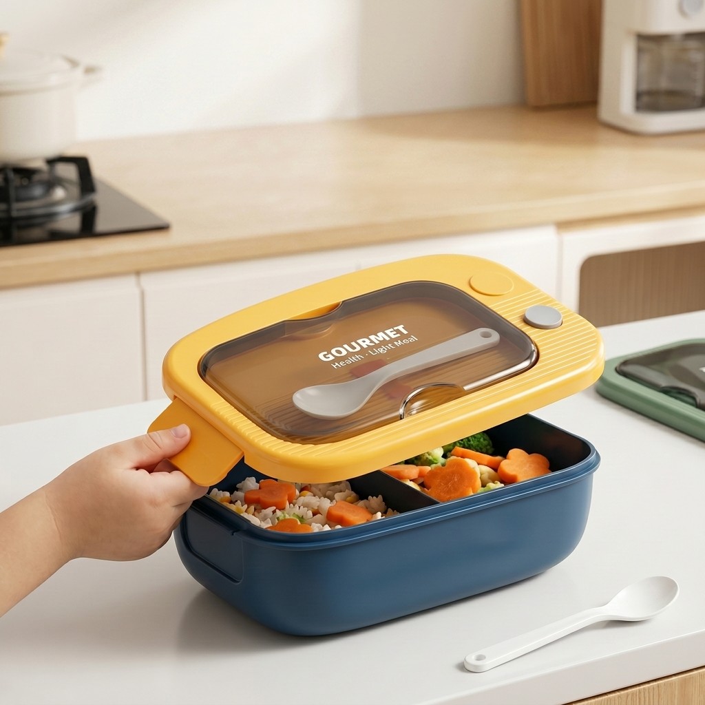 電子レンジ対応プラスチック製弁当箱 2コンパートメント漏れ防 - Food Storage 30 Years のレビューと価格