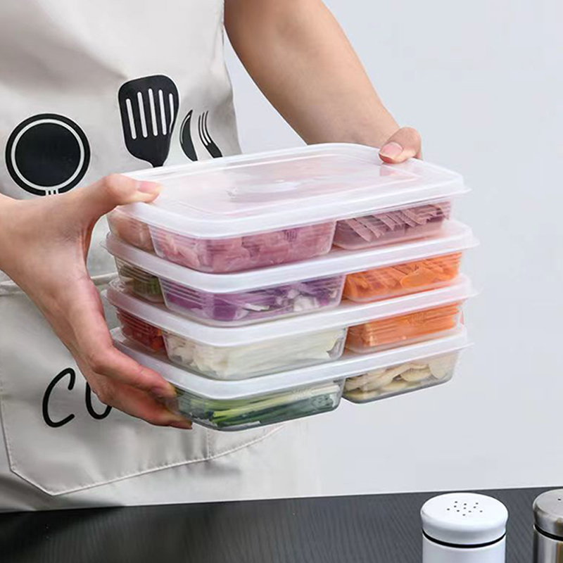 新しい【4グリッドプラスチック収納ボックスポータブルコンパー - Food Storage Refrigerator のレビューと価格