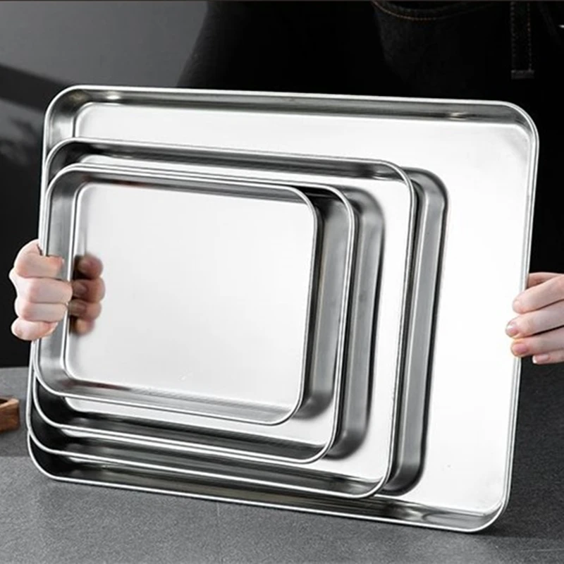 キッチン長方形ステンレス製食品保存サービングトレイソーセージ - Food Storage For Restaurant のレビューと価格