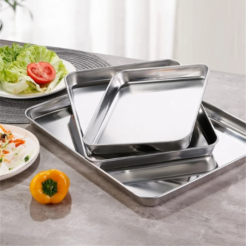 キッチン長方形ステンレス製食品保存サービングトレイソーセージ - Food Storage For Restaurant のレビューと価格
