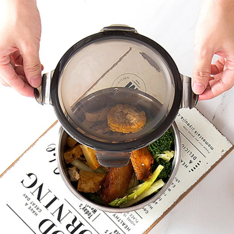 蓋付きステンレス鋼弁当箱、食品容器、鮮度保存ボックス、家庭用 - Food Storage Oven Safe のレビューと価格
