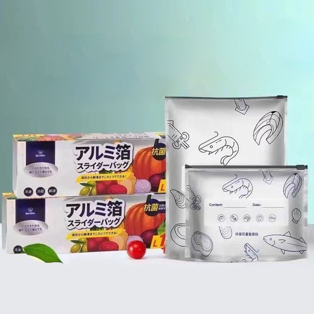 10 ピース/バッグ大容量アルミ箔食品袋漏れ防止冷凍庫安全冷 - Food Storage Bag のレビューと価格
