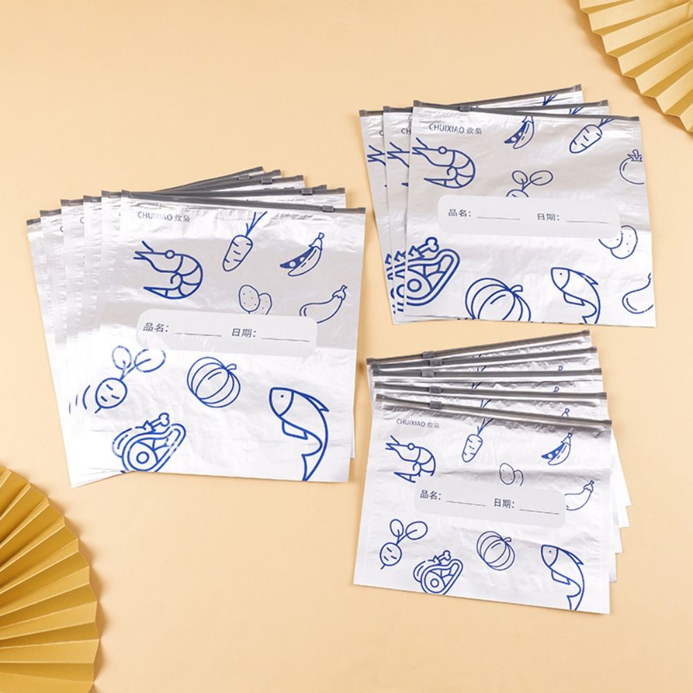 10 ピース/バッグ大容量アルミ箔食品袋漏れ防止冷凍庫安全冷 - Food Storage Bag のレビューと価格