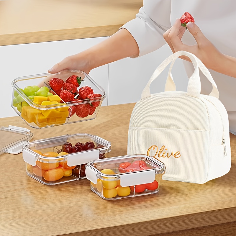 カスタマイズされた名前入り食品保温バッグ子供用学校ランチボッ - Food Storage Name のレビューと価格