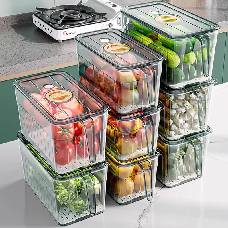 冷蔵庫整理収納ボックス、卵、果物、野菜、食品グレードの収納小 - Food Storage Refrigerator のレビューと価格