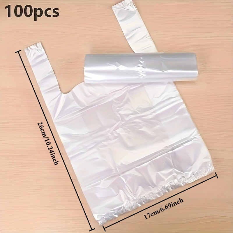 100 個ミニ透明使い捨てビニール袋 3 サイズオプションス - Food Storage Bag のレビューと価格