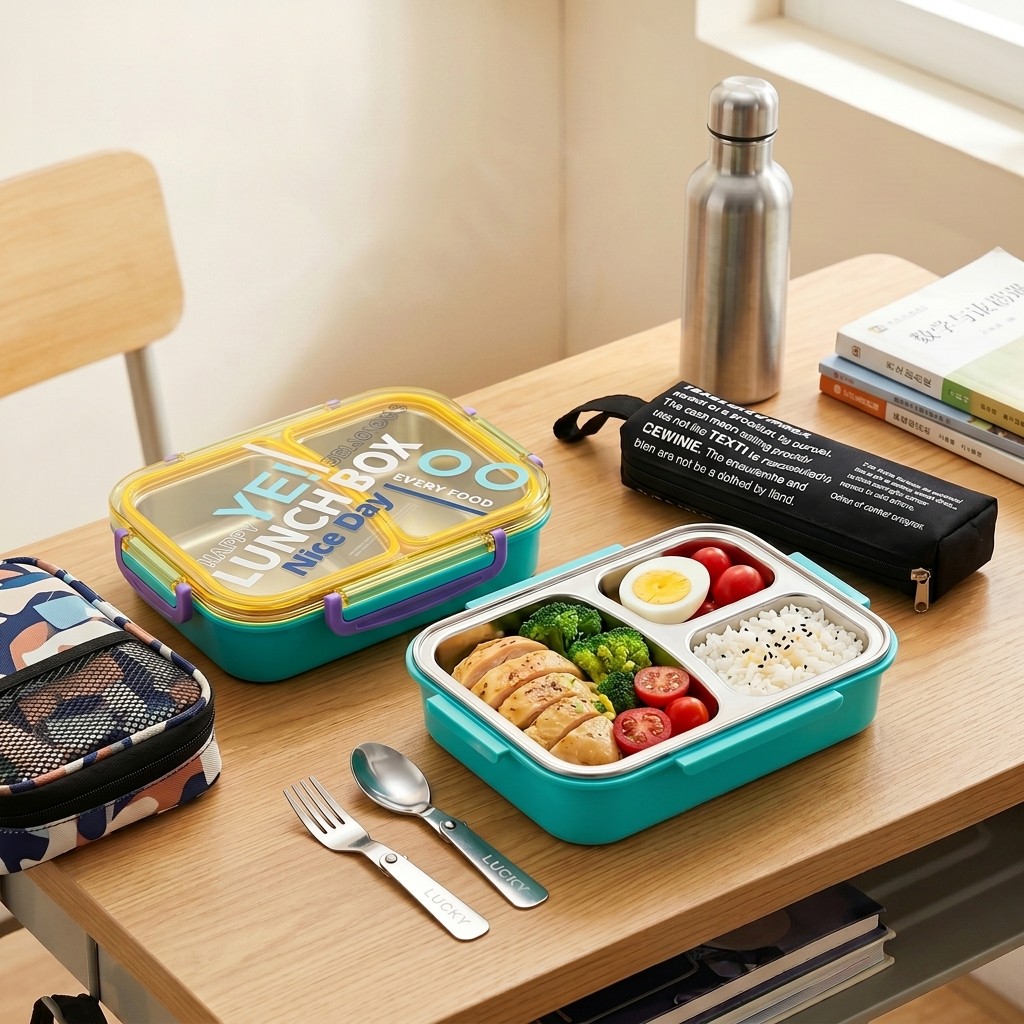 電子レンジ対応 304ステンレス製弁当箱 携帯用 2/3仕切 - Food Storage 30 Years のレビューと価格