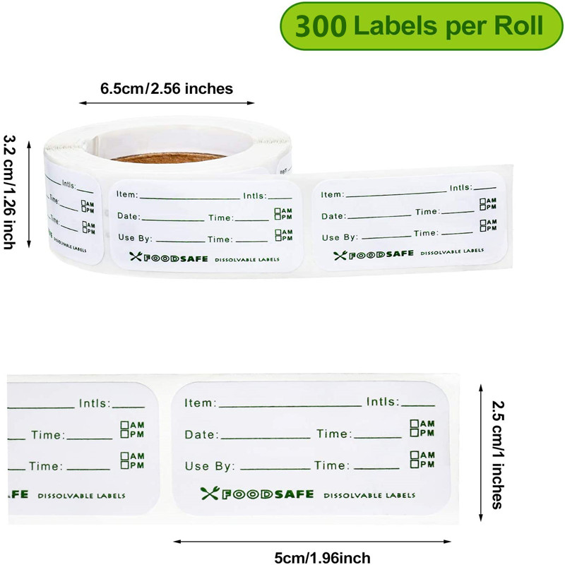 300/個食品保存ラベル粘着リムーバブル食品ラベル食品保存冷 - Food Storage For Restaurant のレビューと価格