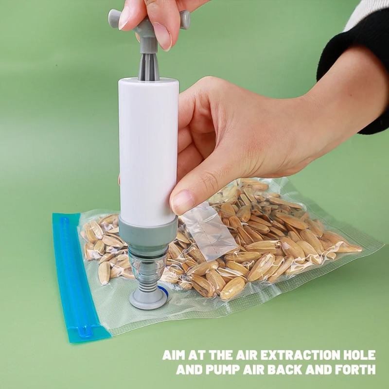 プロ仕様の真空シーラーバッグセット、ハンドポンプ付き、複数サ - Food Storage Long Term のレビューと価格