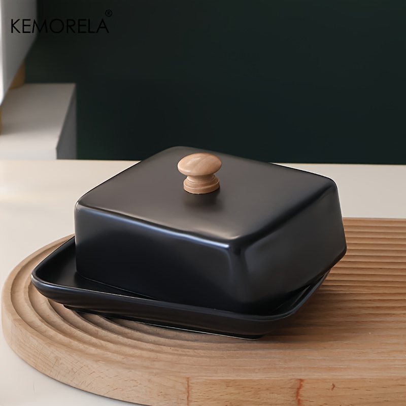 蓋付きセラミックバターディッシュ 長方形 密閉式チーズ収納ボ - Food Storage For Restaurant のレビューと価格