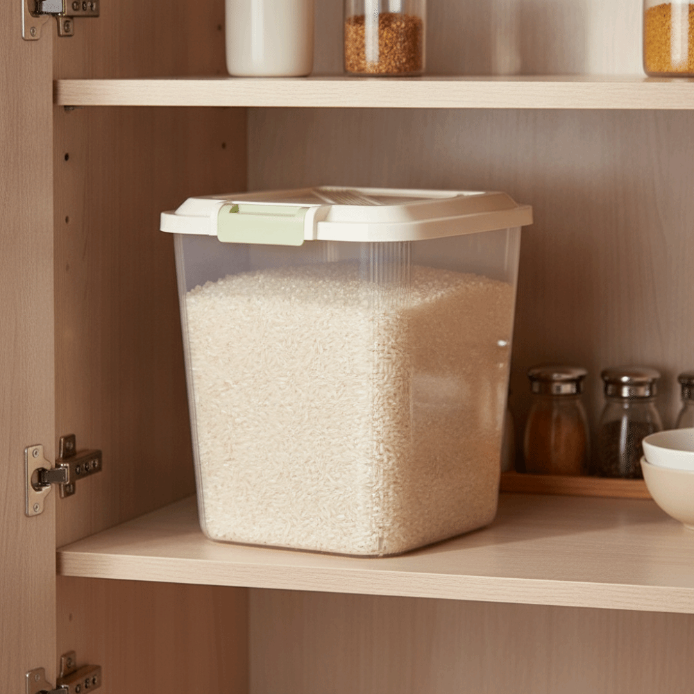 防虫米収納ボックス（車輪付き）、防湿ペットフード容器、大容量 - Food Storage Large Plastic Containers のレビューと価格