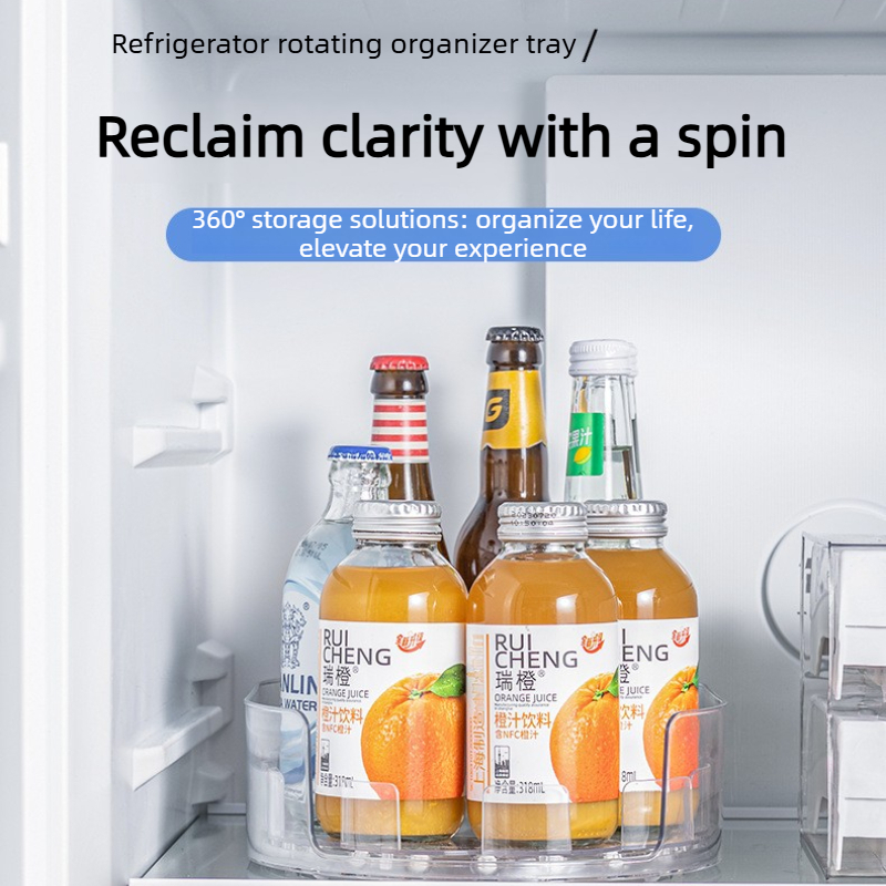 360 ° 回転トレイ レイジースーザン 冷蔵庫オーガナイザ - Food Storage In Cabinets のレビューと価格