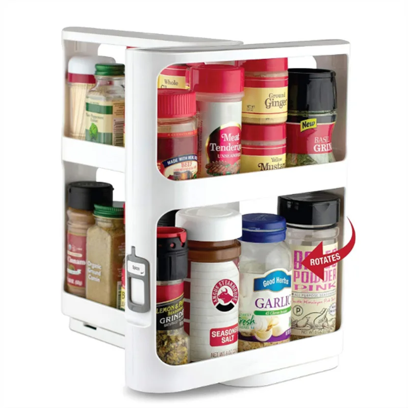 多層回転式収納ラック、収納ラックキャビネット、食品収納ラック - Food Storage In Cabinets のレビューと価格