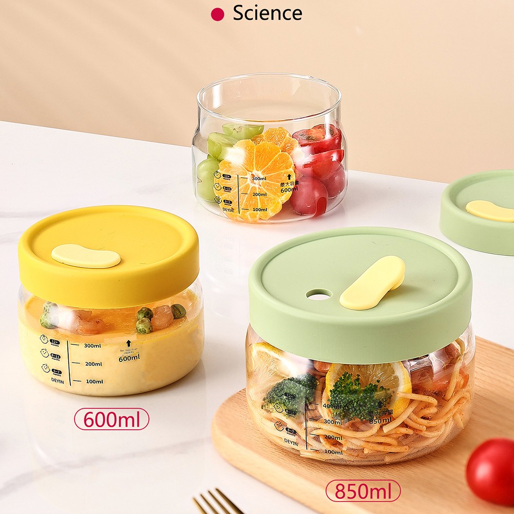 ガラス食品保存容器気密漏れ防止フードボウル弁当弁当箱電子レン - Food Storage Oven Safe のレビューと価格