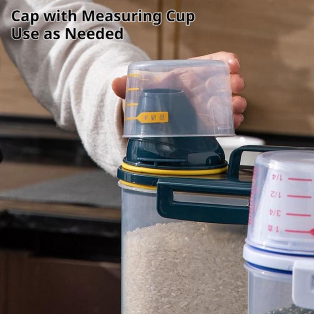 プラスチック製ペットフード保存容器 計量カップ付き 耐久性が - Food Storage Large Plastic Containers のレビューと価格