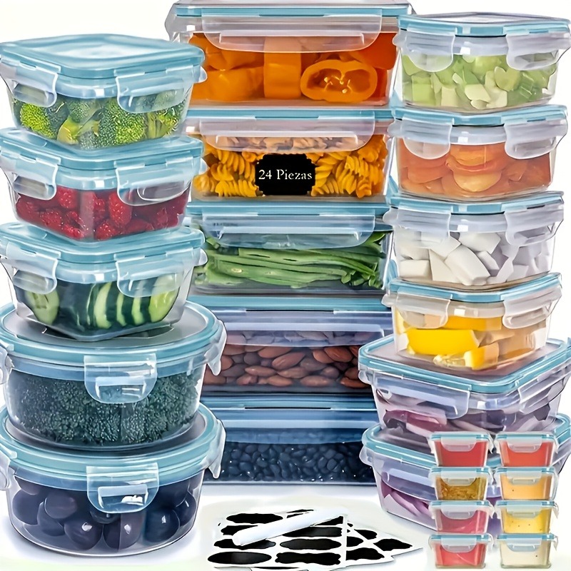 48個入り BPAフリー食品保存容器セット – キッチン、パ - Food Storage Order のレビューと価格