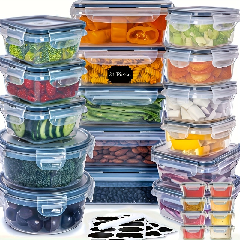 48個入り BPAフリー食品保存容器セット – キッチン、パ - Food Storage Order のレビューと価格