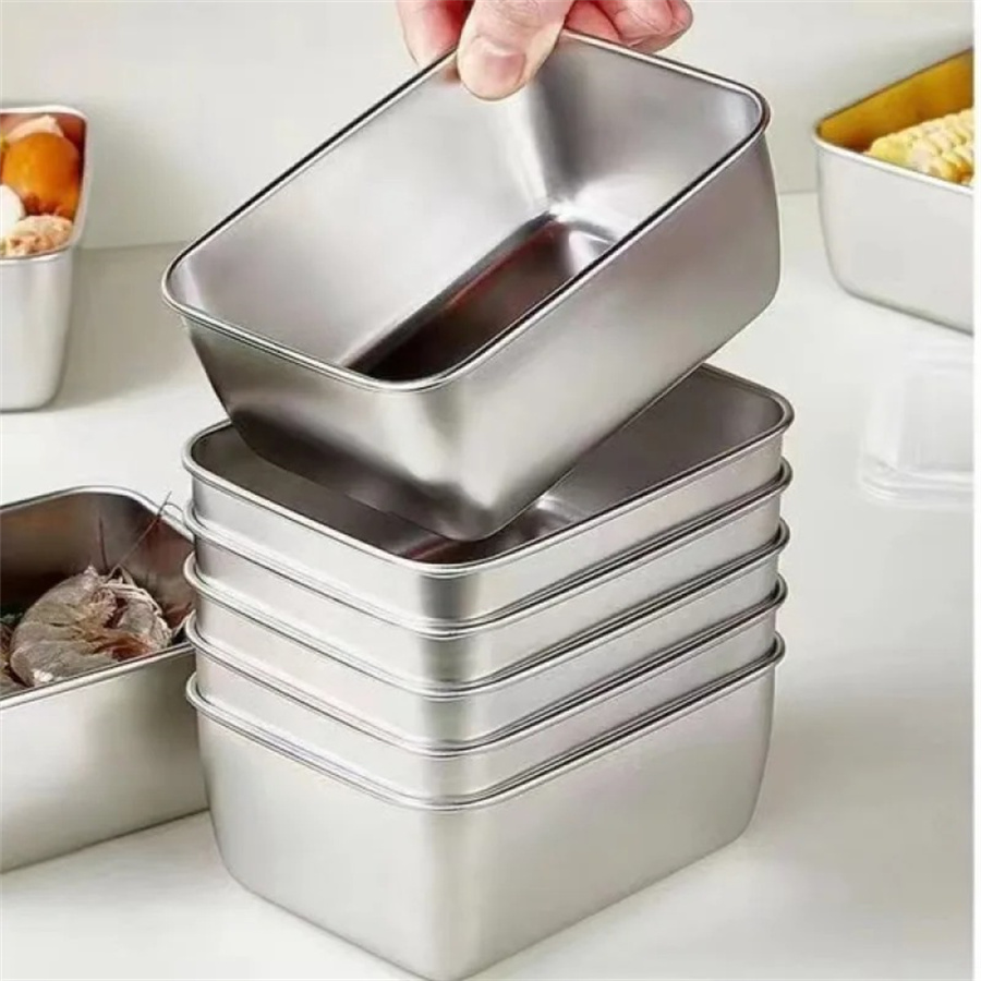 1/3/5 個ステンレス鋼食品収納ボックス鮮度保持ボックス蓋 - Food Storage Oven Safe のレビューと価格