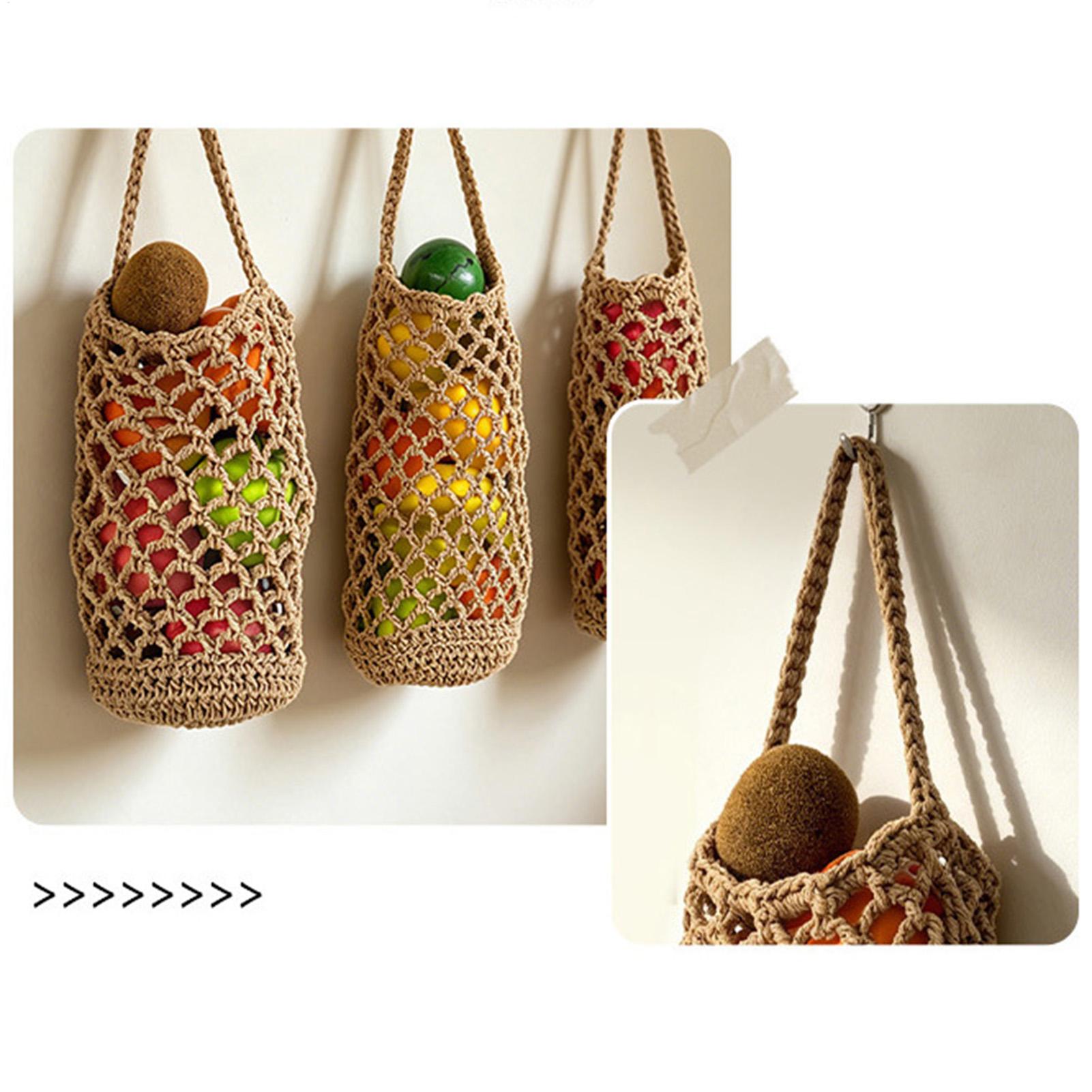 ボヘミアンスタイルの手織り野菜収納バッグ、再利用可能なコット - Produce Bag Reusable Mesh のレビューと価格