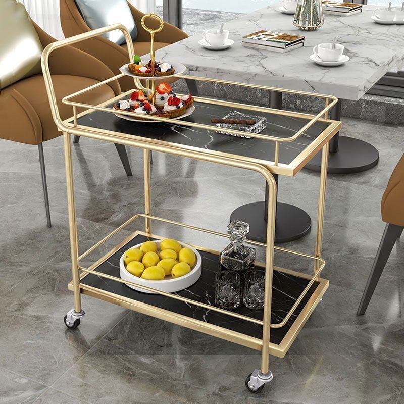 北欧モバイルトロリートロリー収納ホテルワインゴールド多層錬鉄 - Food Storage For Restaurant のレビューと価格