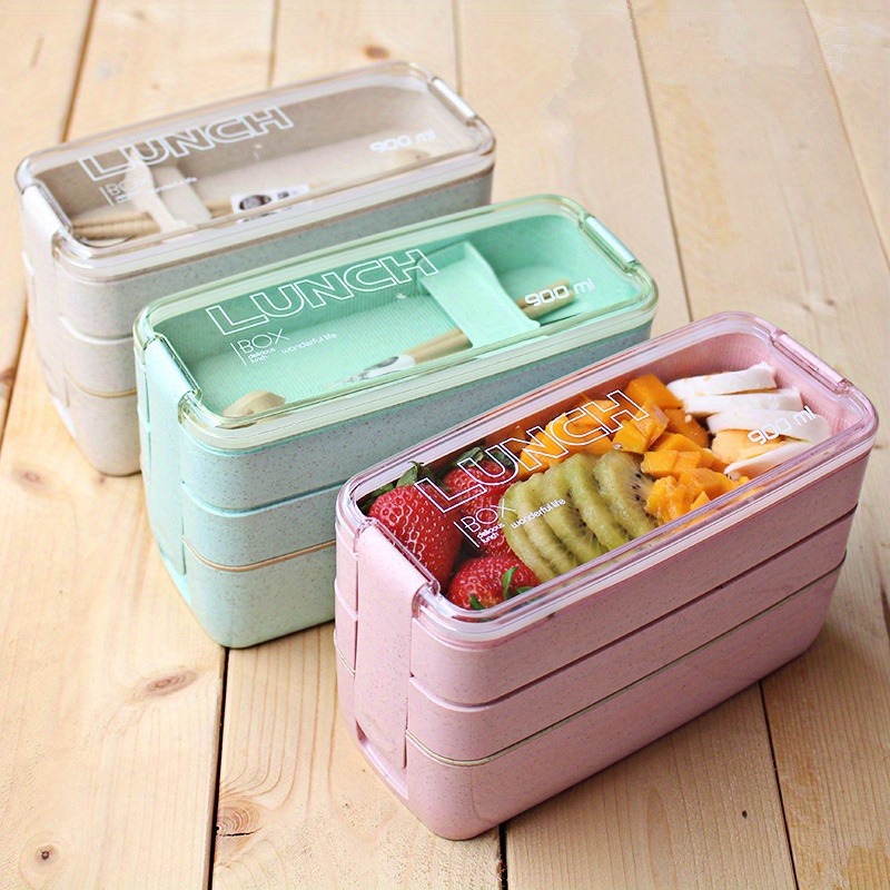 大人と子供のためのポータブル弁当箱,3層弁当箱,食品貯蔵食器 - Food Storage 30 Years のレビューと価格