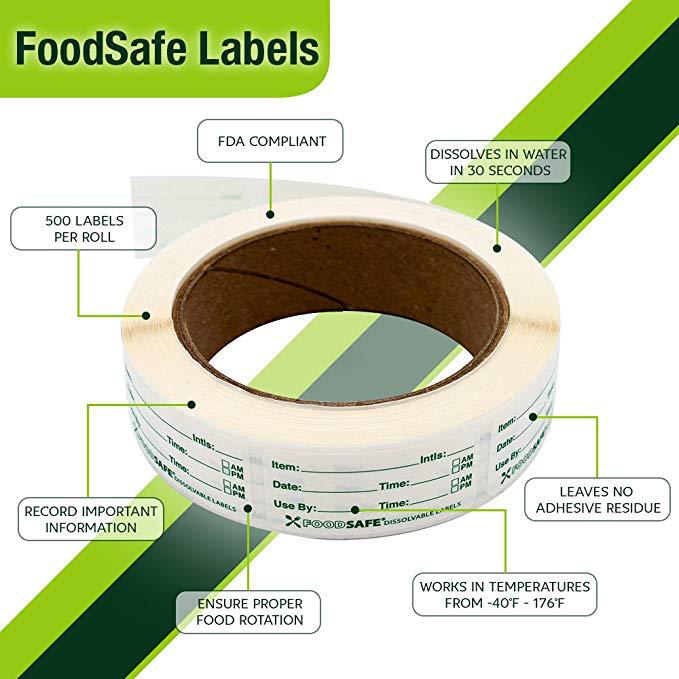 250枚 食品ラベル 容器用 1 x 2インチ 賞味期限ステ - Food Storage Expiration Dates のレビューと価格