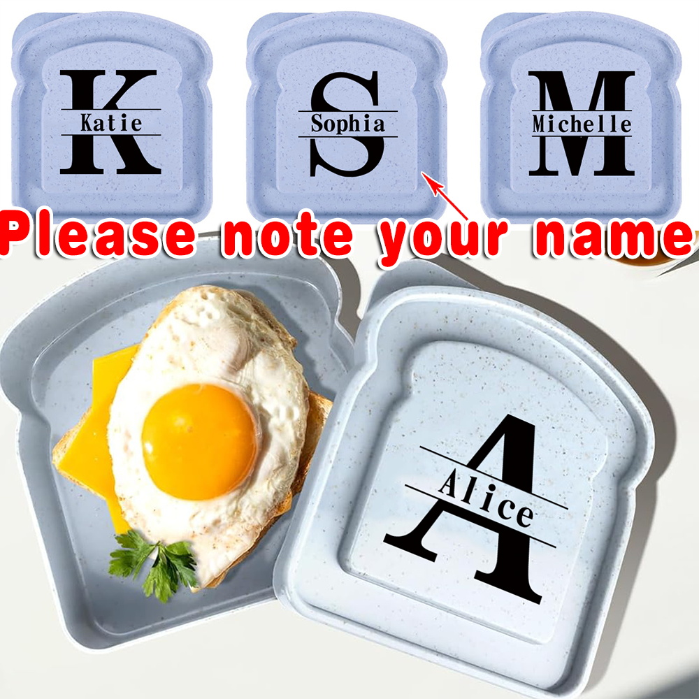 カスタマイズされた名前トースト鮮度保持サンドイッチパン弁当容 - Food Storage Name のレビューと価格